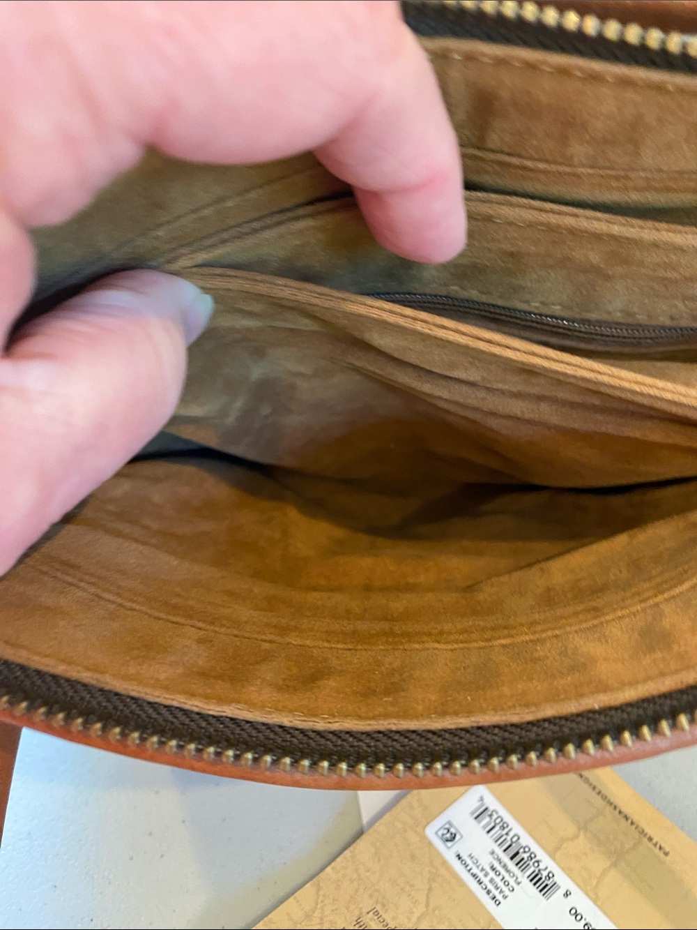 Patricia Nash Brown Tooled Floral Paris Satchel - Picture 8 of 11